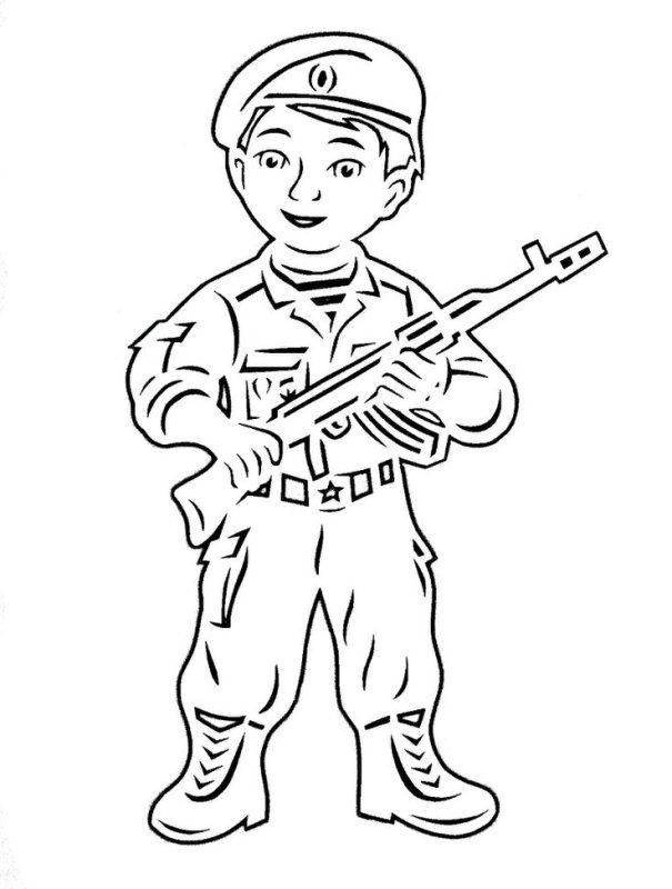 Военные раскраски для детей