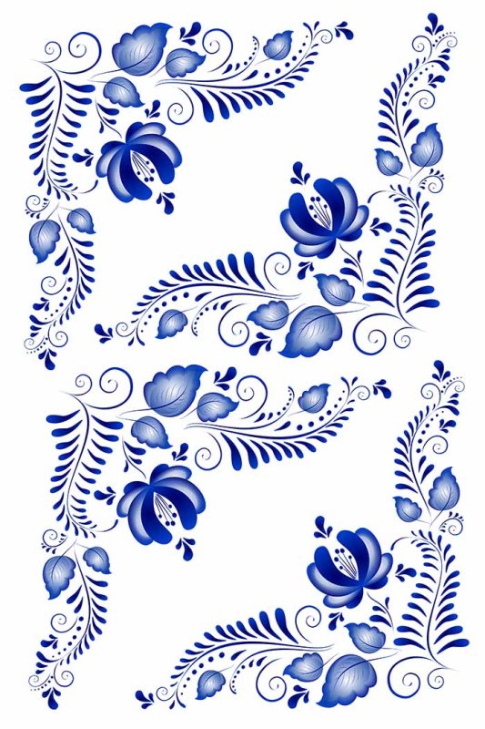 Гжель роспись