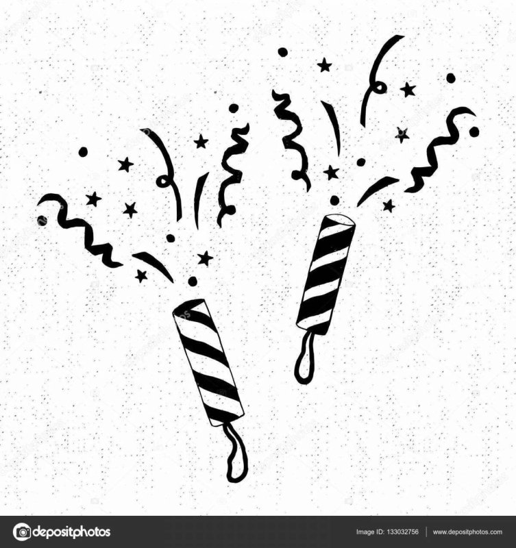 Хлопушка раскраска