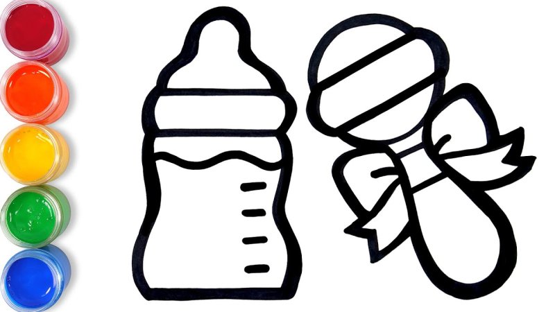 Трафарет бутылочк