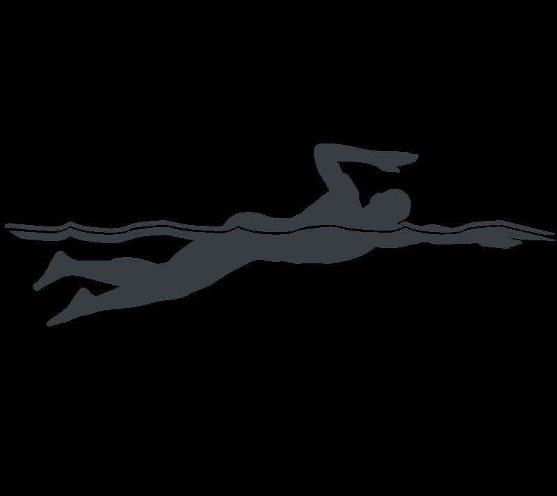 Плавание силуэт
