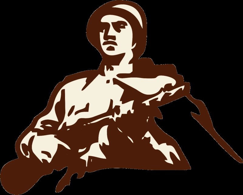 Силуэт советского солдата