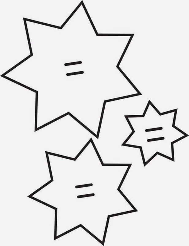 Звездочка шаблон