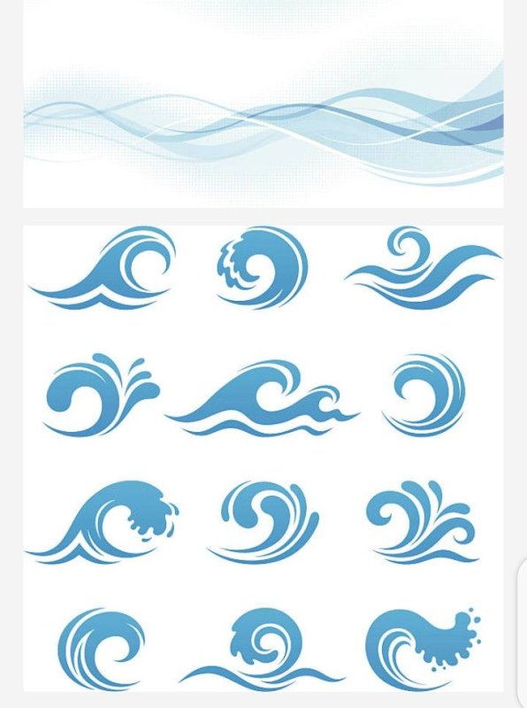 Трафарет вода