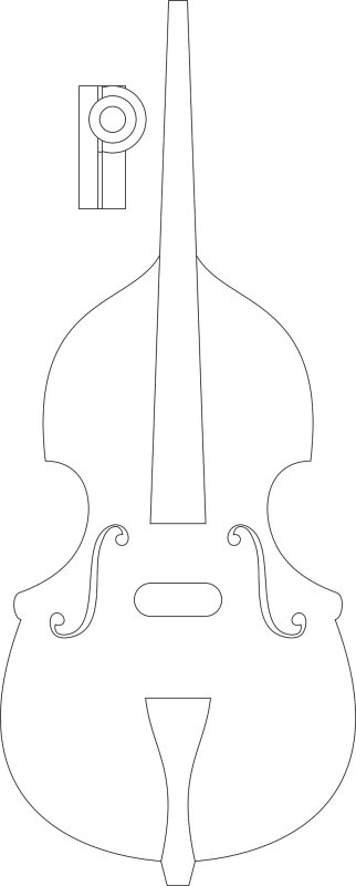 Скрипка из картона