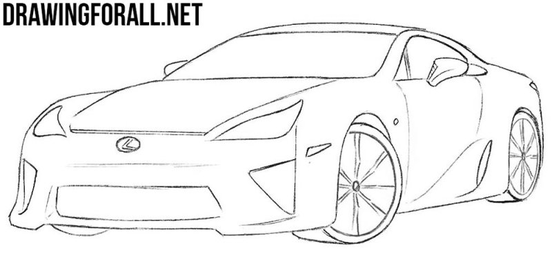 Раскраски Лексус 570