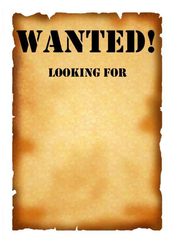 Wanted плакат