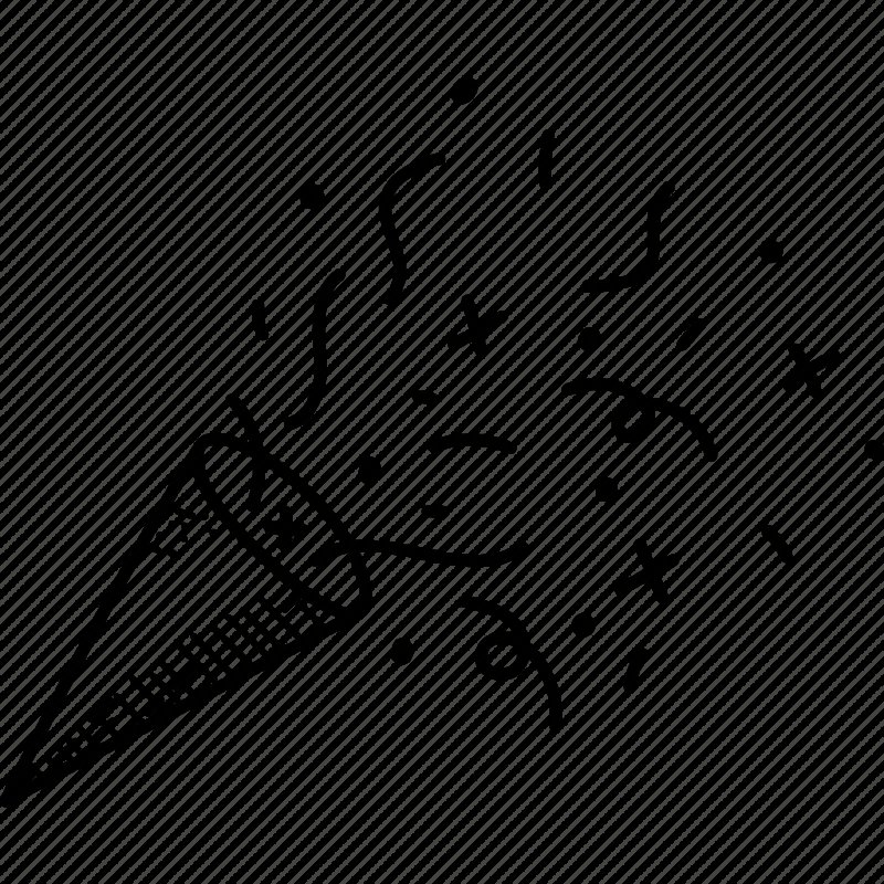 Хлопушка черно белая