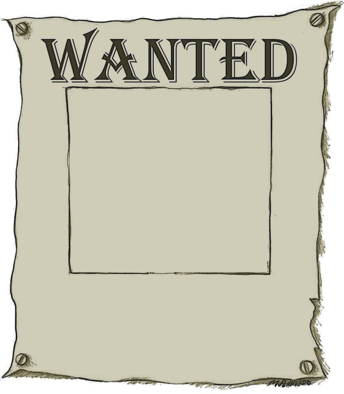 Wanted шаблон