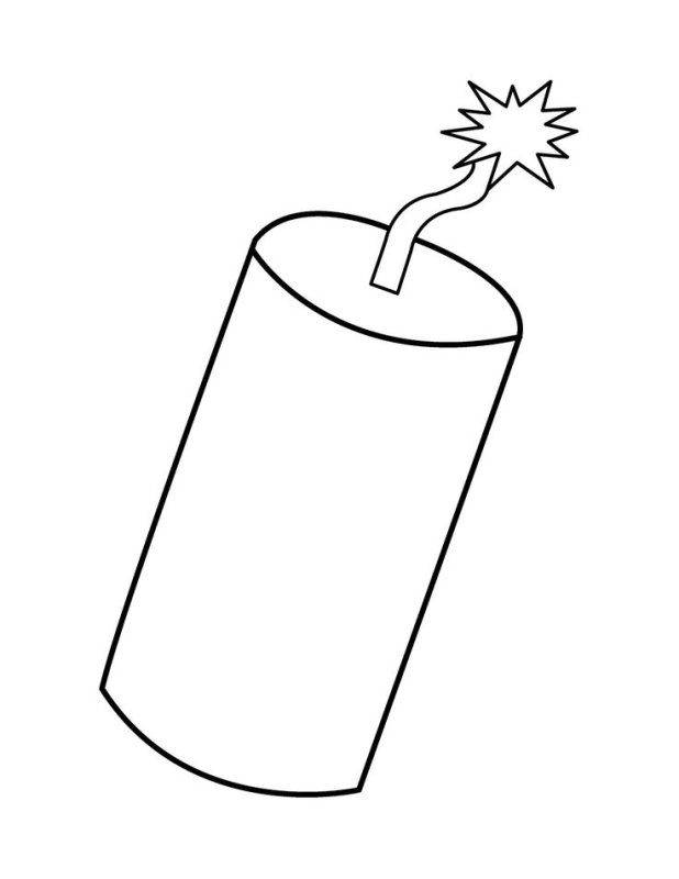 Раскраска петарды