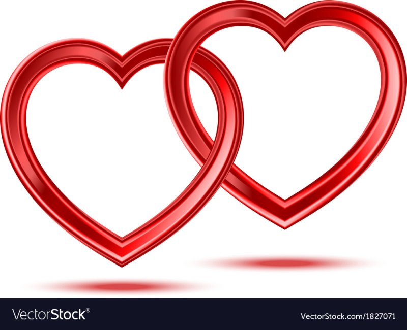 Сердца свадьба трафарет