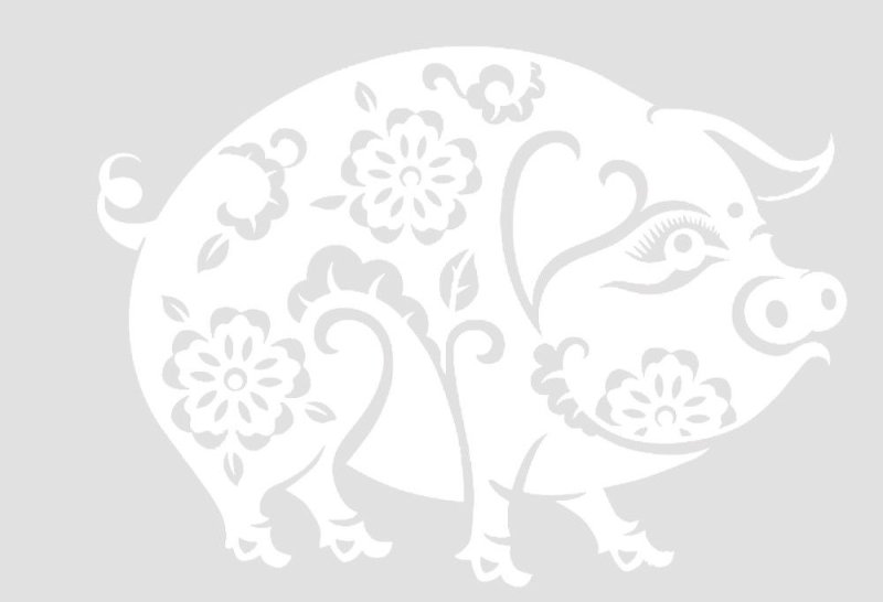 Новогодний узор хрюшка на окне