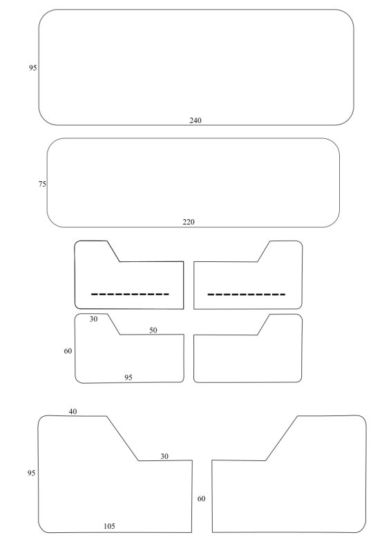 Портмоне бифолд из кожи выкройка