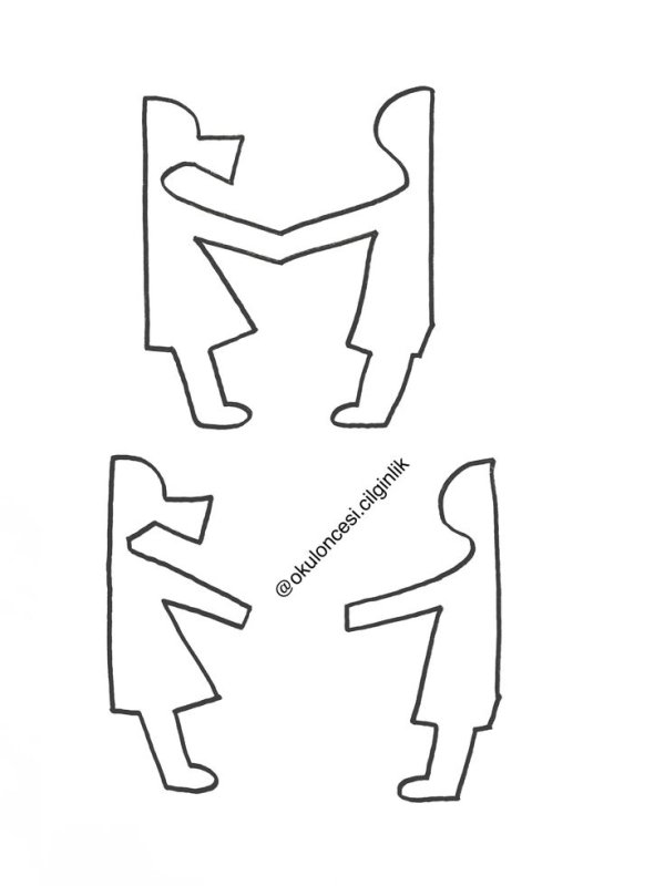 Аппликация праздничный хоровод