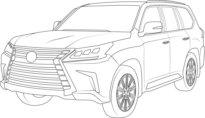 Lexus lx570 контур