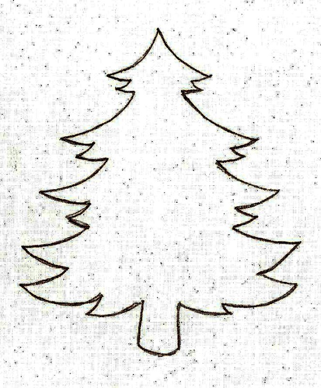 Елочка шаблон