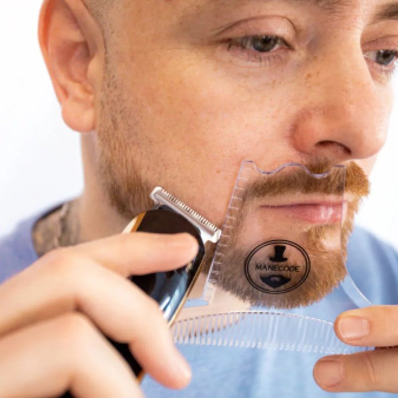 Трафарет для бритья бороды и усов Manecode