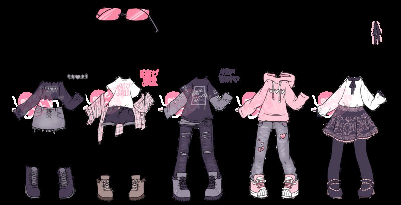 Чиби одежда гача лайф