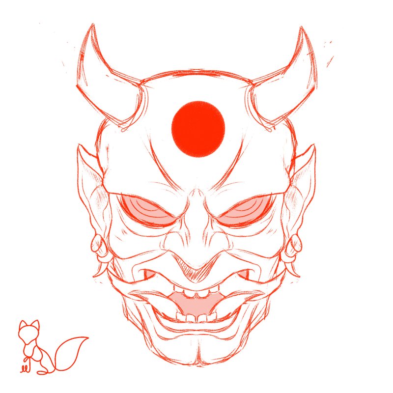 Маска демона Ханья