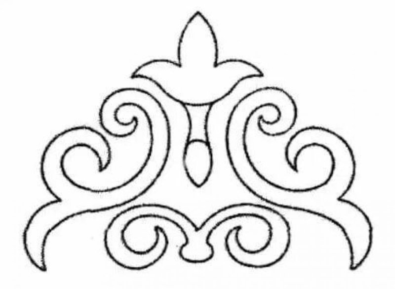 Татарский орнамент на тюбетейке раскраска