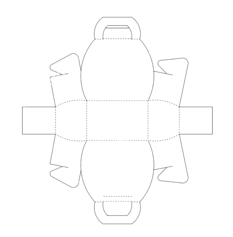 Развертки коробок для подарков