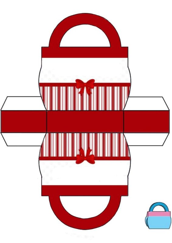 Развертка подарочной коробки