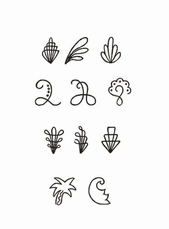 Узоры для шоколадных украшений