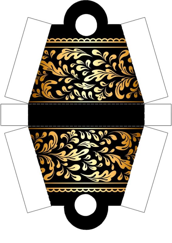 Трафарет упаковки для подарка