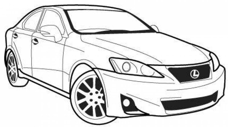 Раскраска Лексус gs300