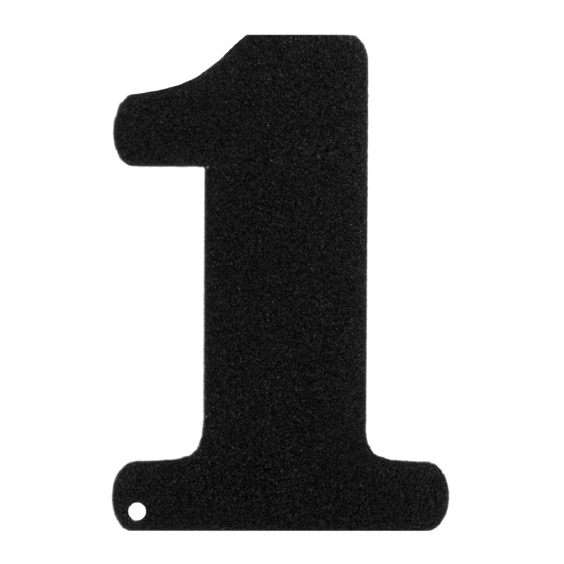 Цифра DUCKANDDOG маленькая 70х65 мм сталь цвет черный