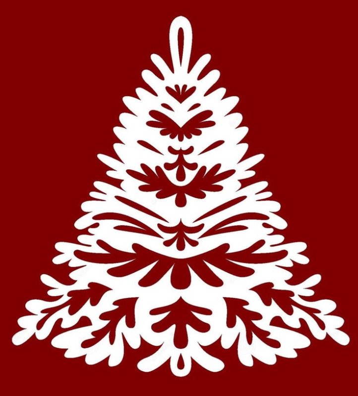 Вытынанка елка
