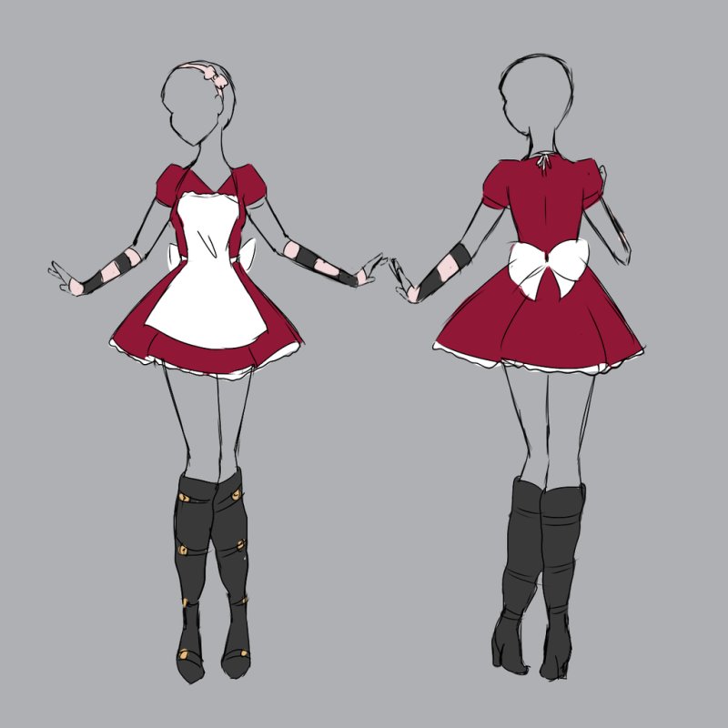 Одежда для рисования девушек