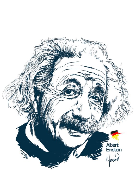 Альберт Эйнштейн портрет