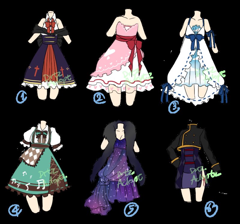 Аниме Наряды