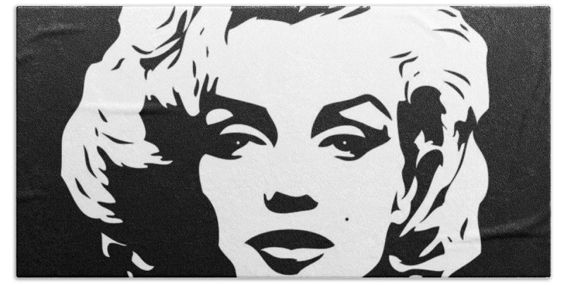 Мерлин Монро вектор черно белый