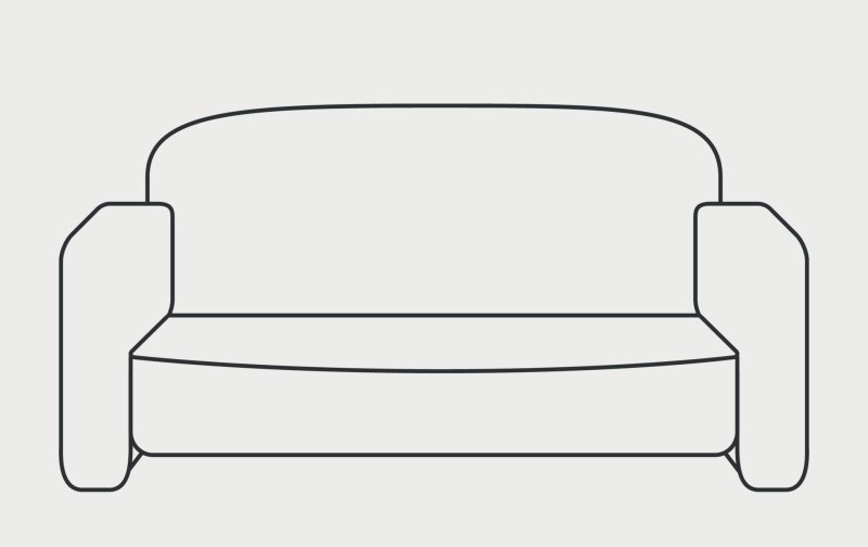 Трафарет дивана