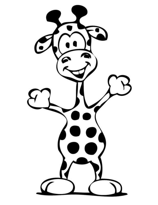 Рисунок жирафа