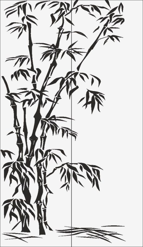 Бамбук силуэт