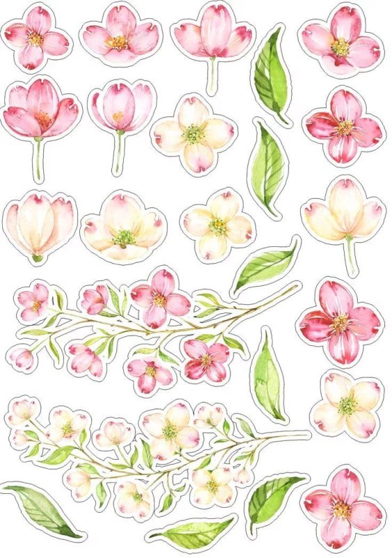 Цветы для скрапбукинга