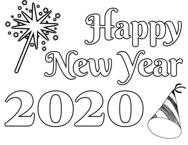 Happy New year шаблон