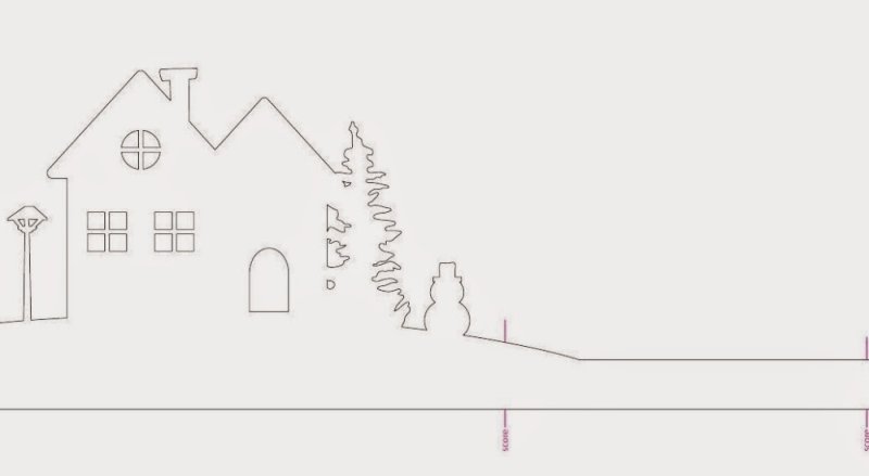 Шаблон домика