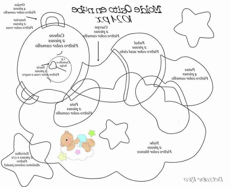 Выкройки игрушек из фетра для мобиля