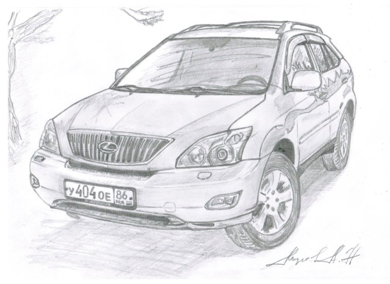 Lexus rx300 вектор