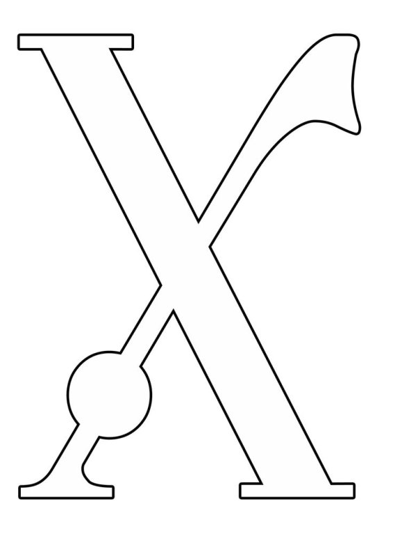 Трафарет букв