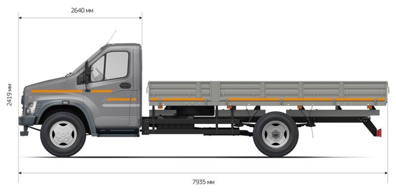 Бортовой автомобиль газон next c41r33-60