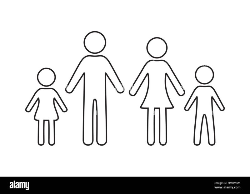 Трафарет семья