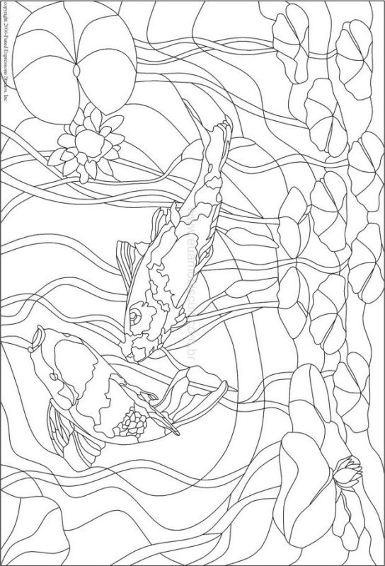 Витраж шаблон