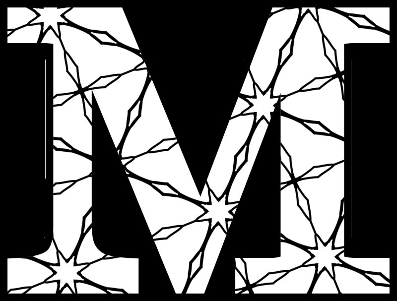 Буква м раскраска