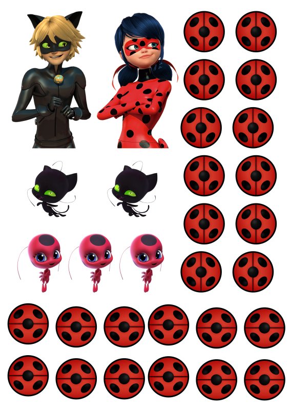 Леди баг и супер кот сахарная печать