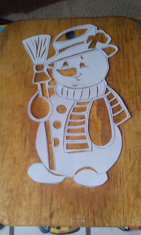 Украшение из фанеры к новому году